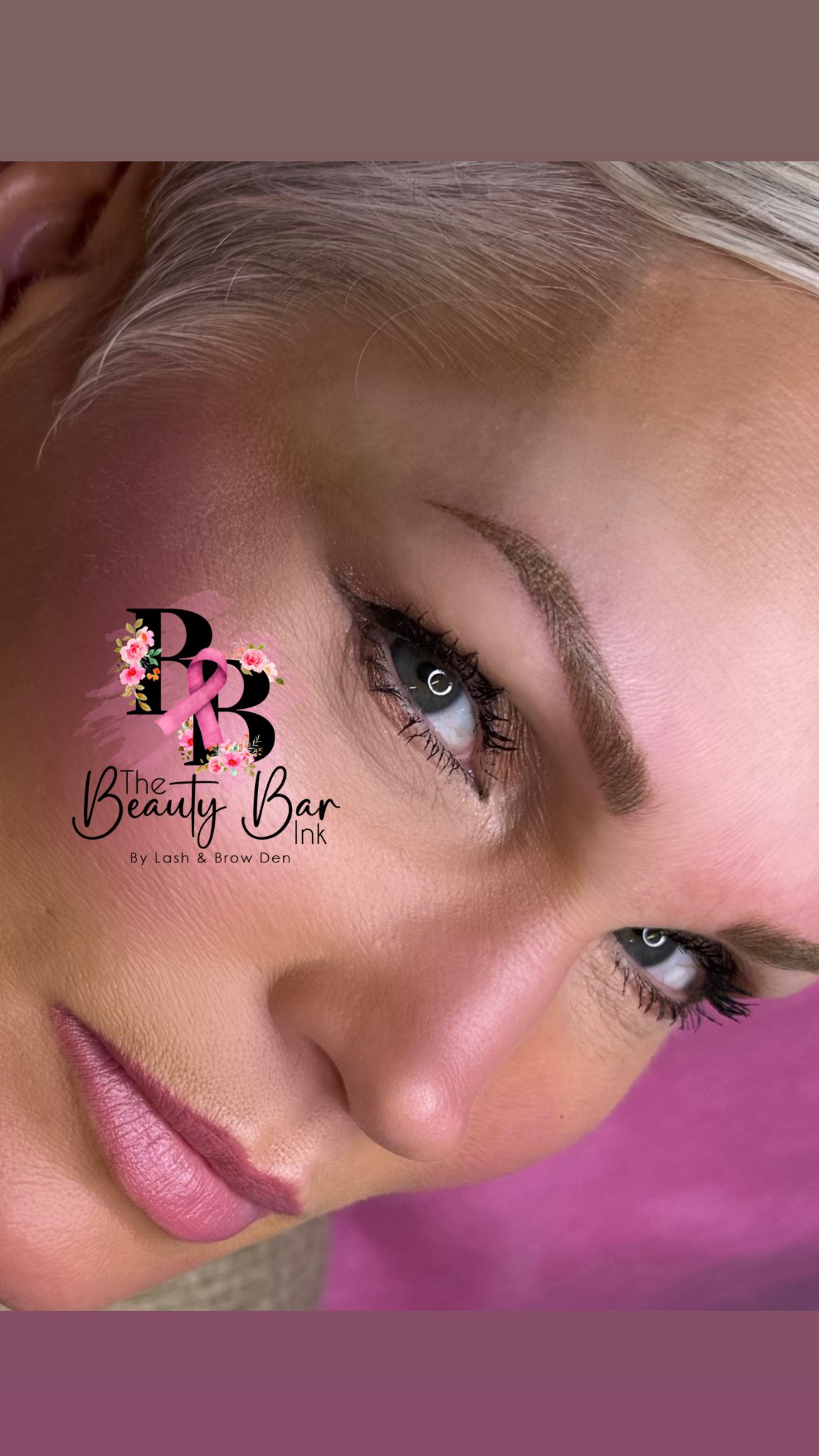 Microblading and shading brow result
